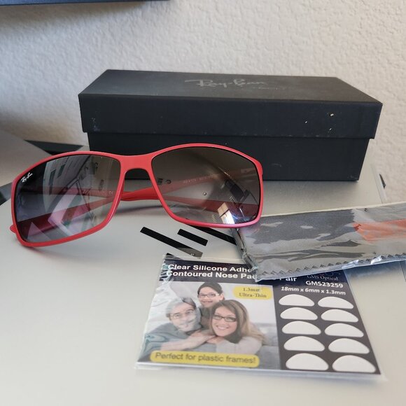 Ray-ban Sunglasses RB4179M Liteforce in Matte Red with Gray gradient (NEW) - Picture 1 of 11